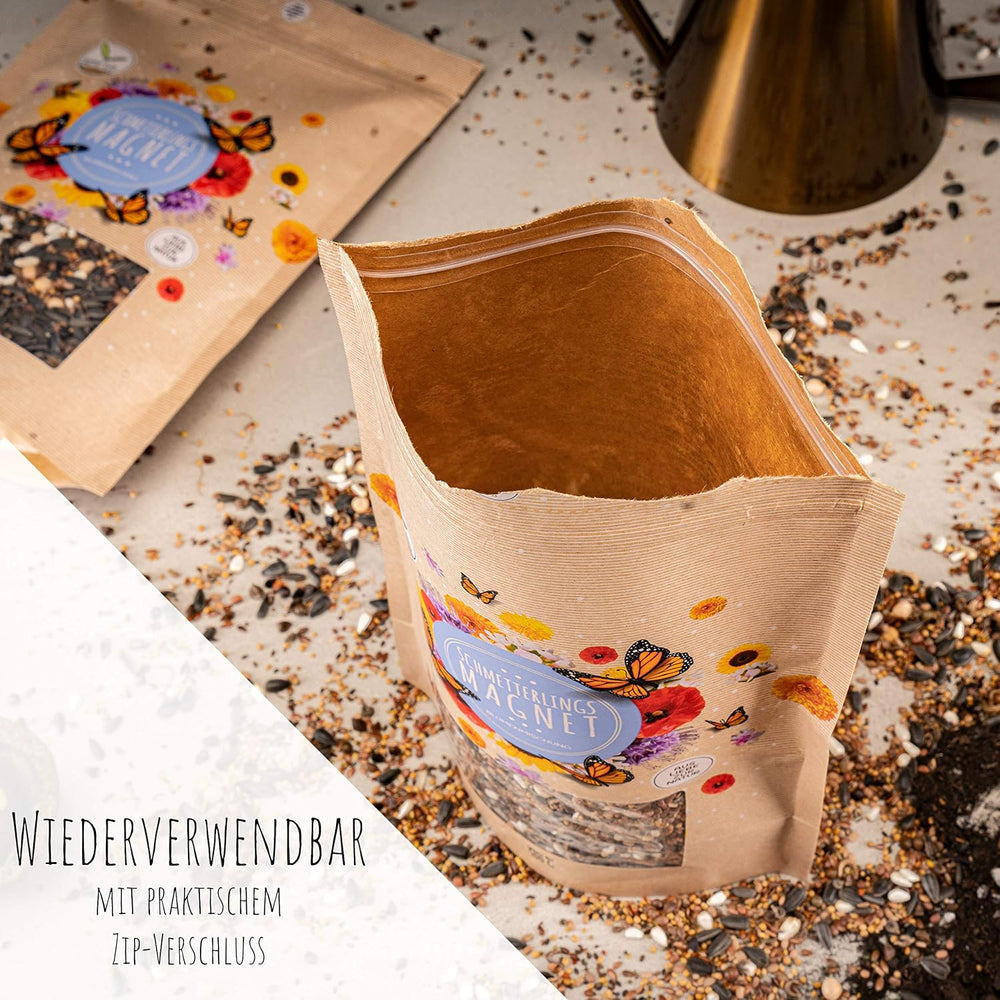 200G Schmetterlingswiese Samen Für Eine Bunte Blumenwiese - Farbenfrohe & Nektarreiche Wildblumensamen Mischung Für Schmetterlinge