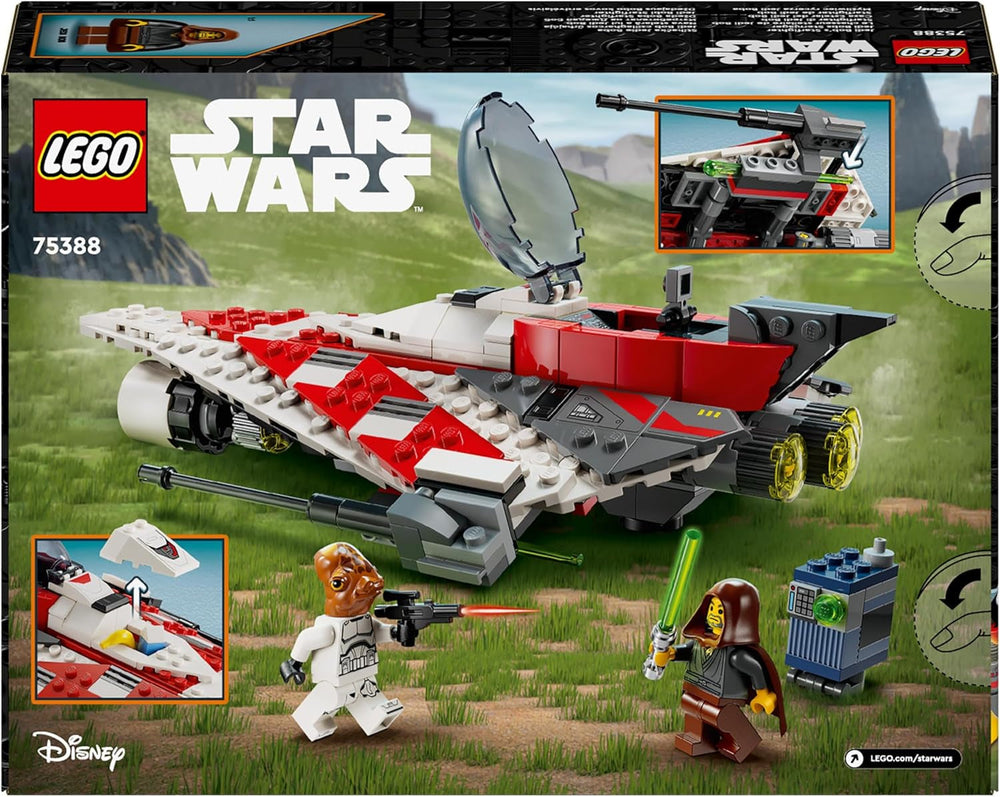 LEGO Star Wars Jedi Bobův Starfighter Stavebnice Hvězdná loď Kostky Oblíbená postava Dárek k narozeninám pro chlapce, dívky a všechny fanoušky starší 8 let 75388 Stavebnice Beuche den LEGO-Store