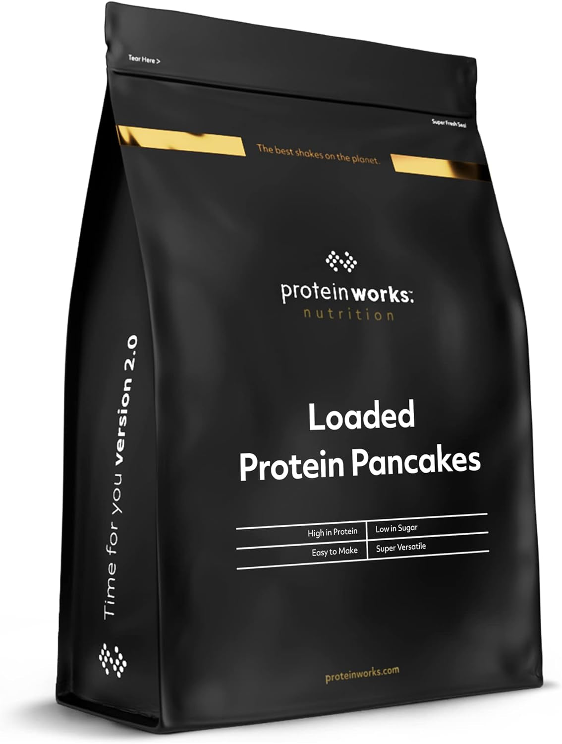 Protein Works - Nabitý protein Pfannkuchen | Premium Pfannkuchen Mischung | Eiweiß Palačinky | Proteinové palačinky | 8 porcí | Natürlich | 500G Směs na pečení a vaření Naty Shop