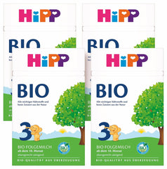 Pokračovací mléko HiPP 3 Bio (4 x 600 g) - po 10 měsících, s Omega-3 (DHA, ALA), vápníkem, vitamínem D, v nejlepší bio kvalitě