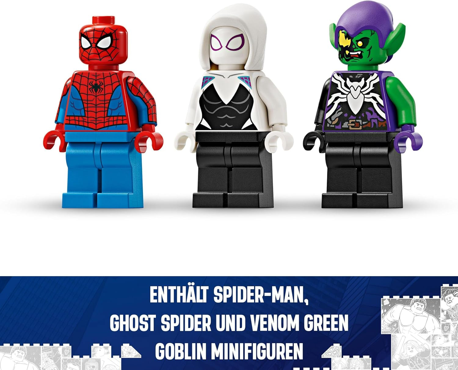 LEGO Marvel Spider-Man závodní auto a Venom Green Goblin, Spidey Role Play Hračka s figurkami superhrdinů a sestavitelným autem, Dárek pro děti, chlapce a dívky 7 let 76279 Stavebnice Beuche den LEGO-Store