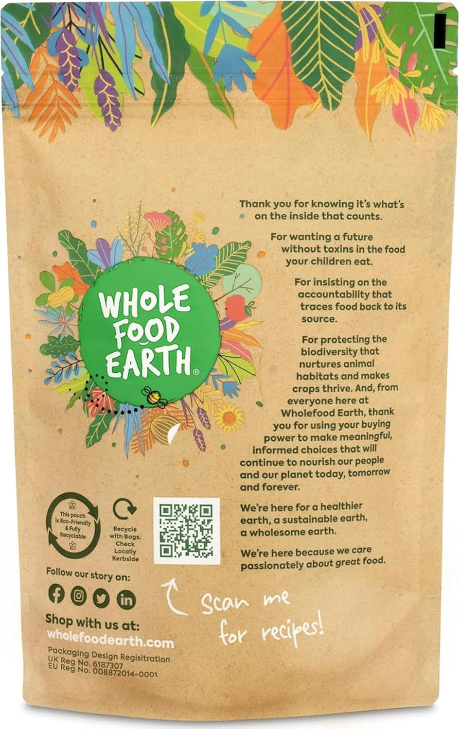 Wholefood Earth stabilizované ovesné otruby 2 kg | Bez GMO | Bohaté na vlákninu