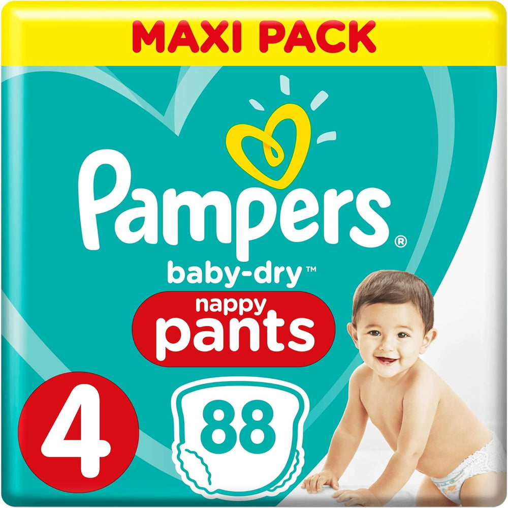 Pampers (stará verze), kalhotky, velikost 4, 9kg-15kg, tři balení (1 x 88 plen)