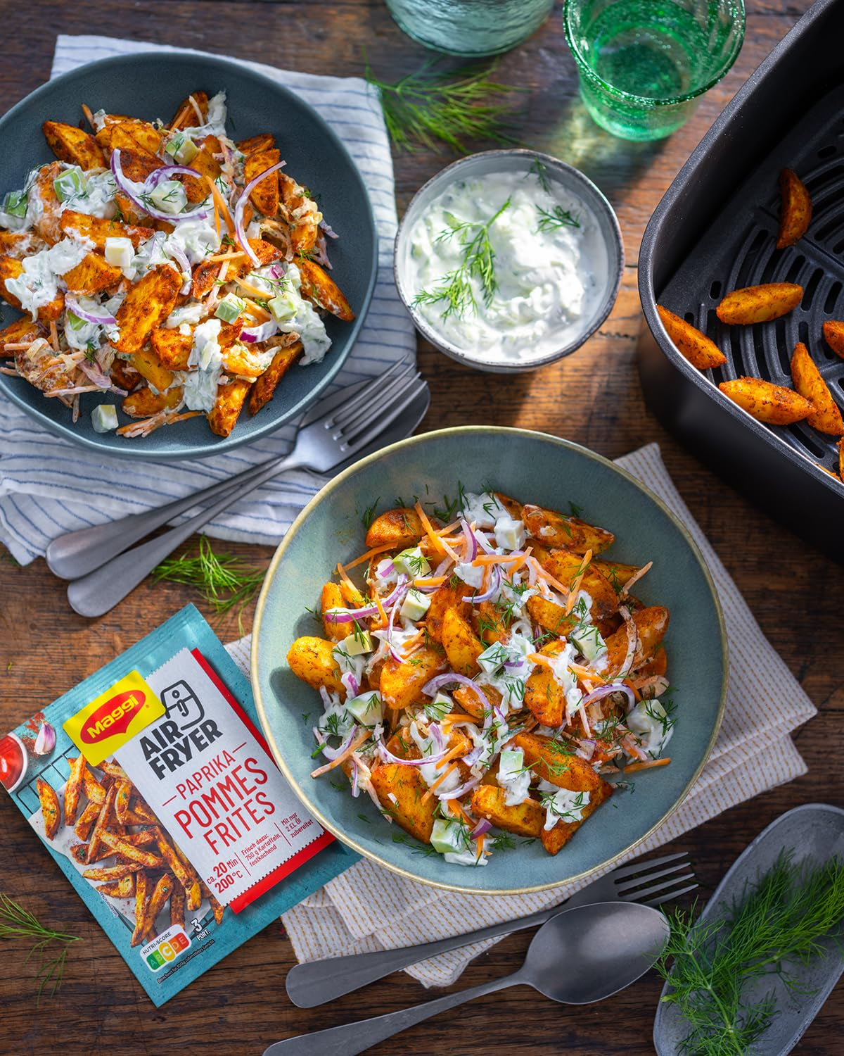 MAGGI Airfryer Pommes Frites - Paprika, 1er balení (1 x 34 g)