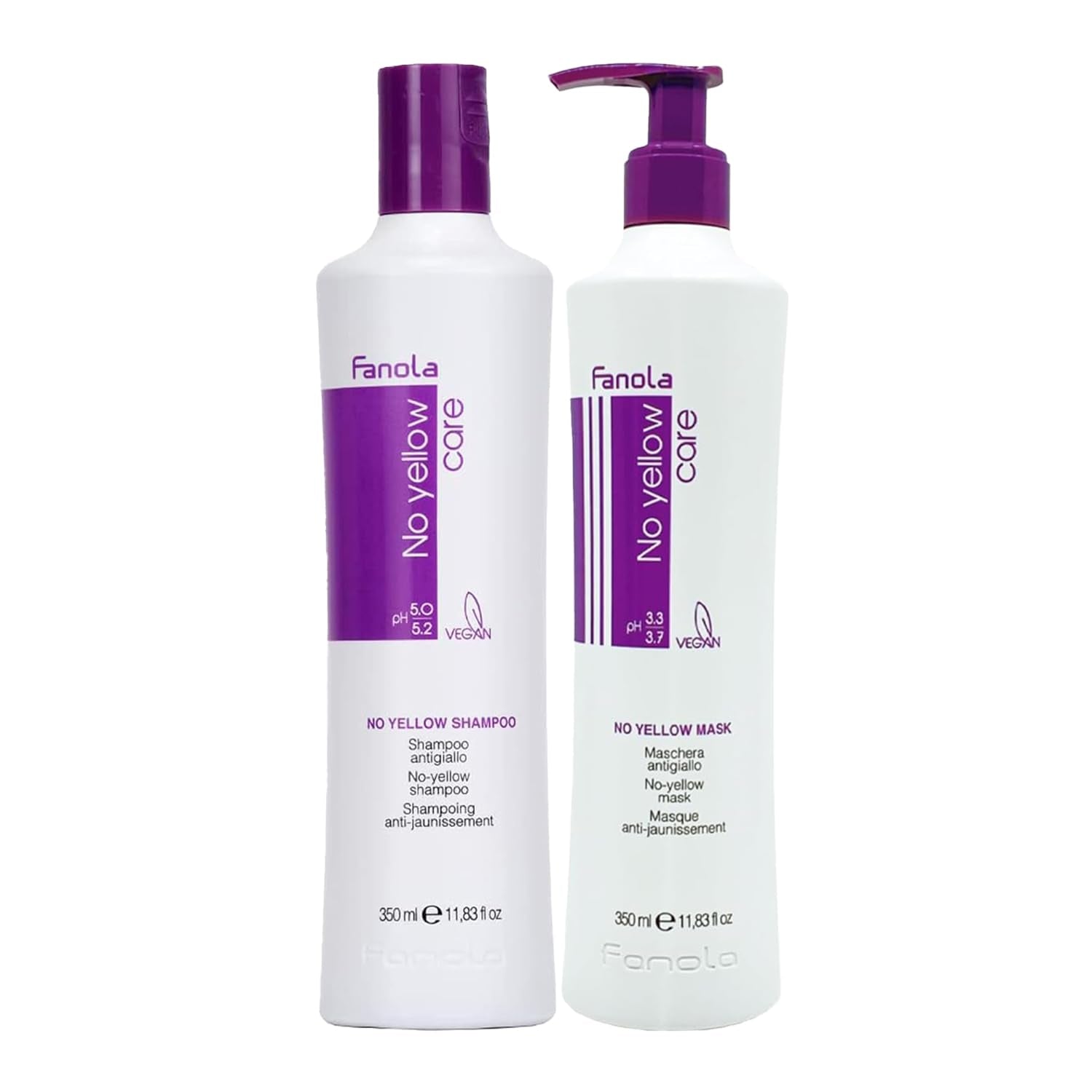 Fanola No Yellow Silver šampon proti barveným vlasům se skvrnami Fanola Sprcha a koupel 350 ml Fanola No Yellow Mask Pack