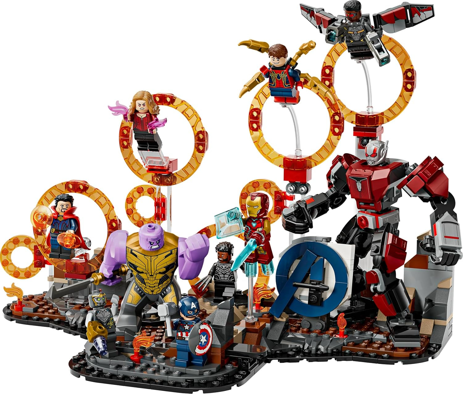 LEGO ǀ Marvel Avengers: Endgame Letzter Showdown - Bauspielzeug s 10 minifigurkami, darunter Captain America, Iron Man, Black Panther & Dr. Strange - Kreatives Geschenk für Jungen und Mädchen 76323
