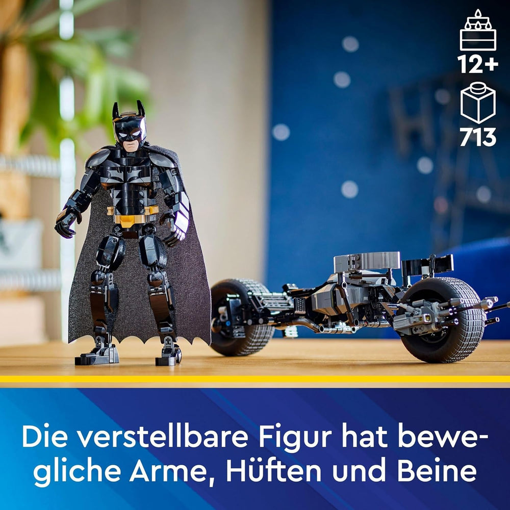 LEGO DC Batman: Stavebnice Batmana s Batpodem, filmová hračka superhrdina, dětská dobrodružná herní sada, dárek pro chlapce a dívky 76273 Stavebnice Besuche den LEGO-Store