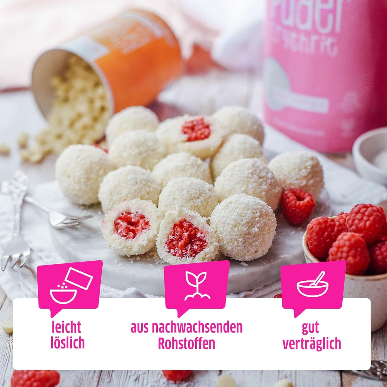 Xucker práškový cukr Erythritol - bezkalorická náhrada cukru, 600 gramů sladidla Naty Shop