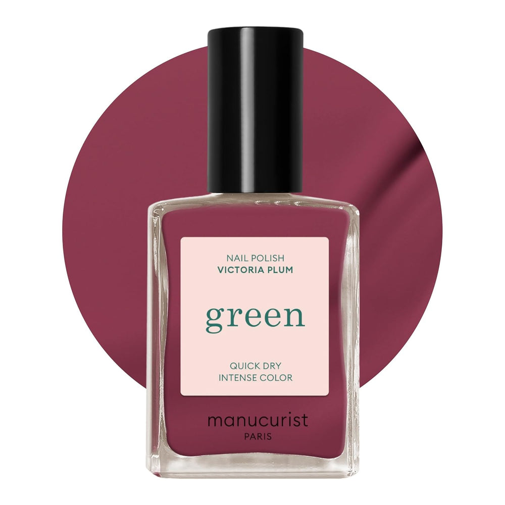 Manucurist Green - Rosy Beige Shell Beige Lak - Rychleschnoucí lak na nehty - DIY Nails - Vegan 12-Free - Rostlinná báze - Lak na nehty - Vyrobeno ve Francii