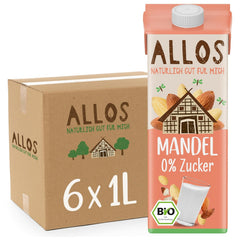 Allos Mandeldrink Mandel Natur Vegan Laktóza bez cukru 1L