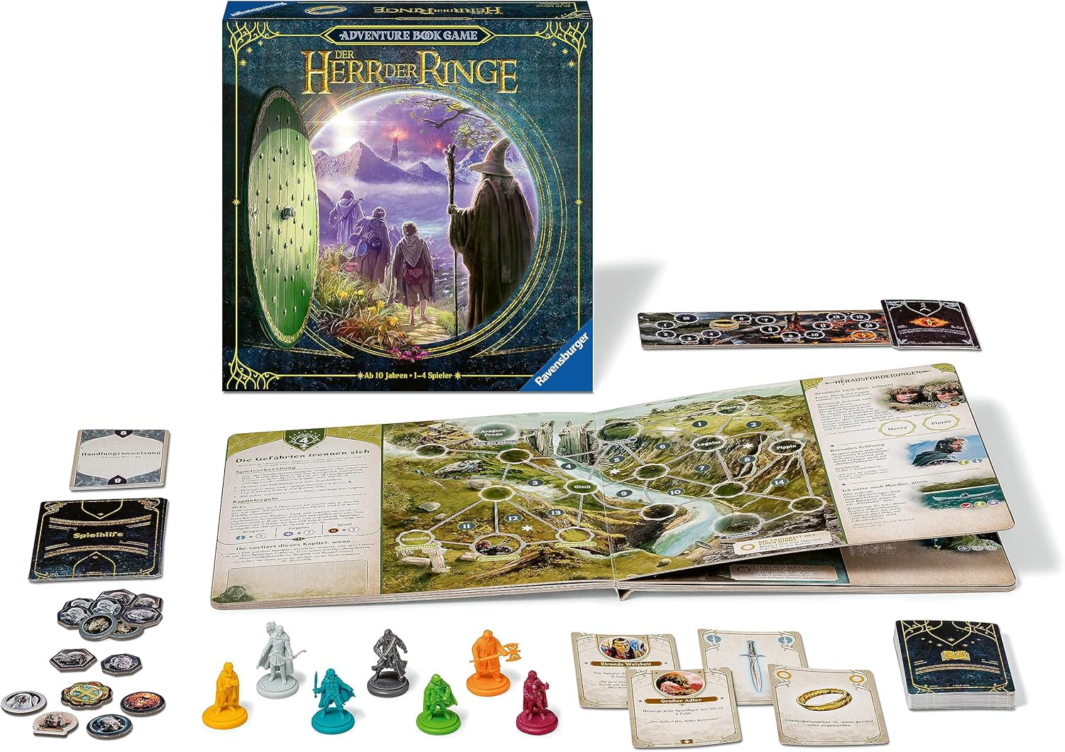 Ravensburger 27533 – Pán prstenů – karetní adventura – kooperativní strategická hra pro 1–4 hráče od 10 let