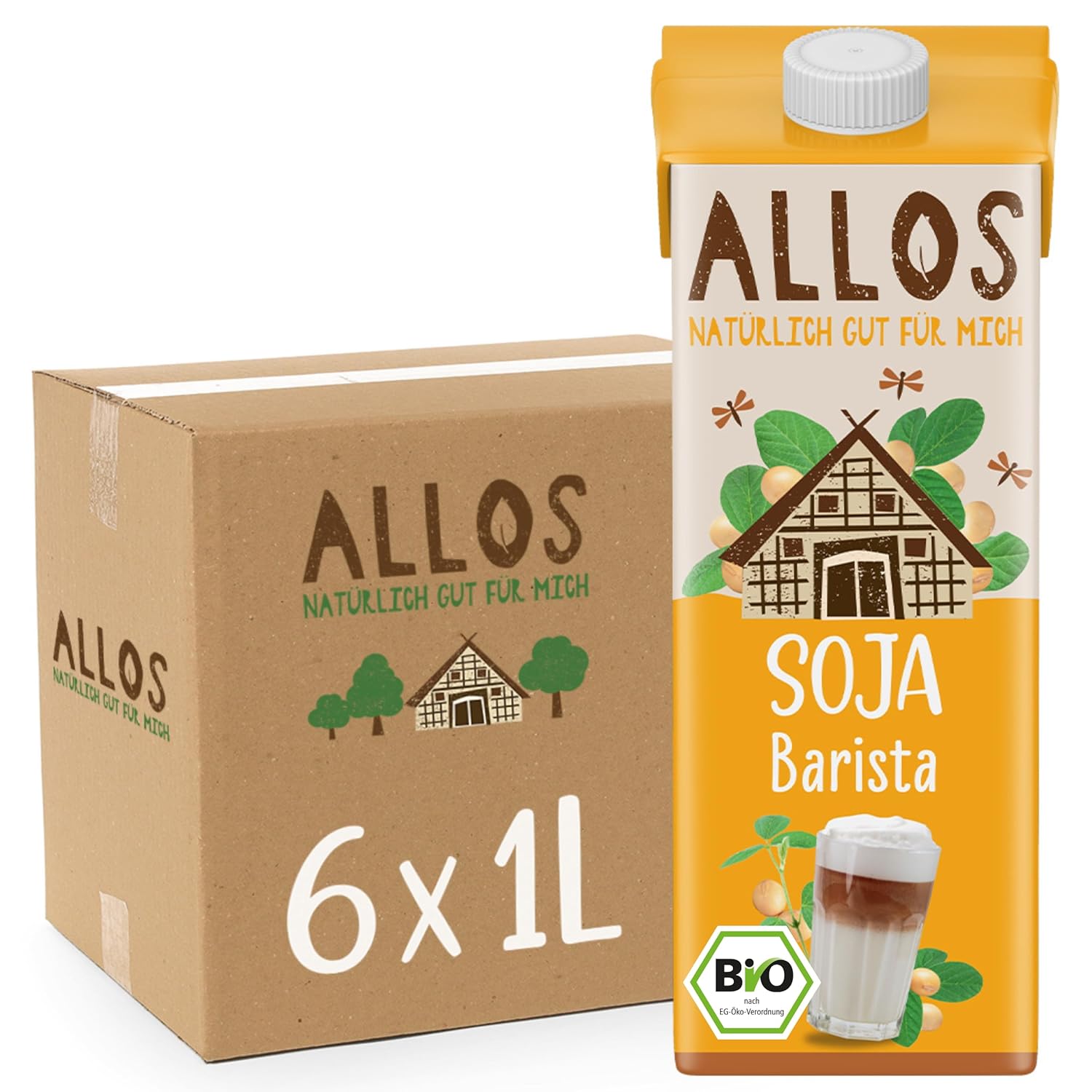 Allos Sojadrink Barista pěna pro veganskou kávu bez laktózy