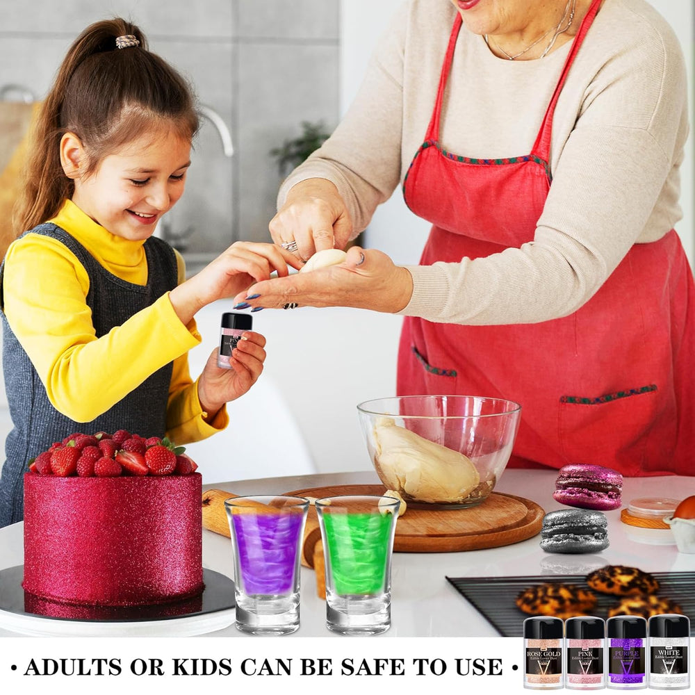 Jedlé třpytky, pudr, různé barvy, 30 gramů Naty Shop