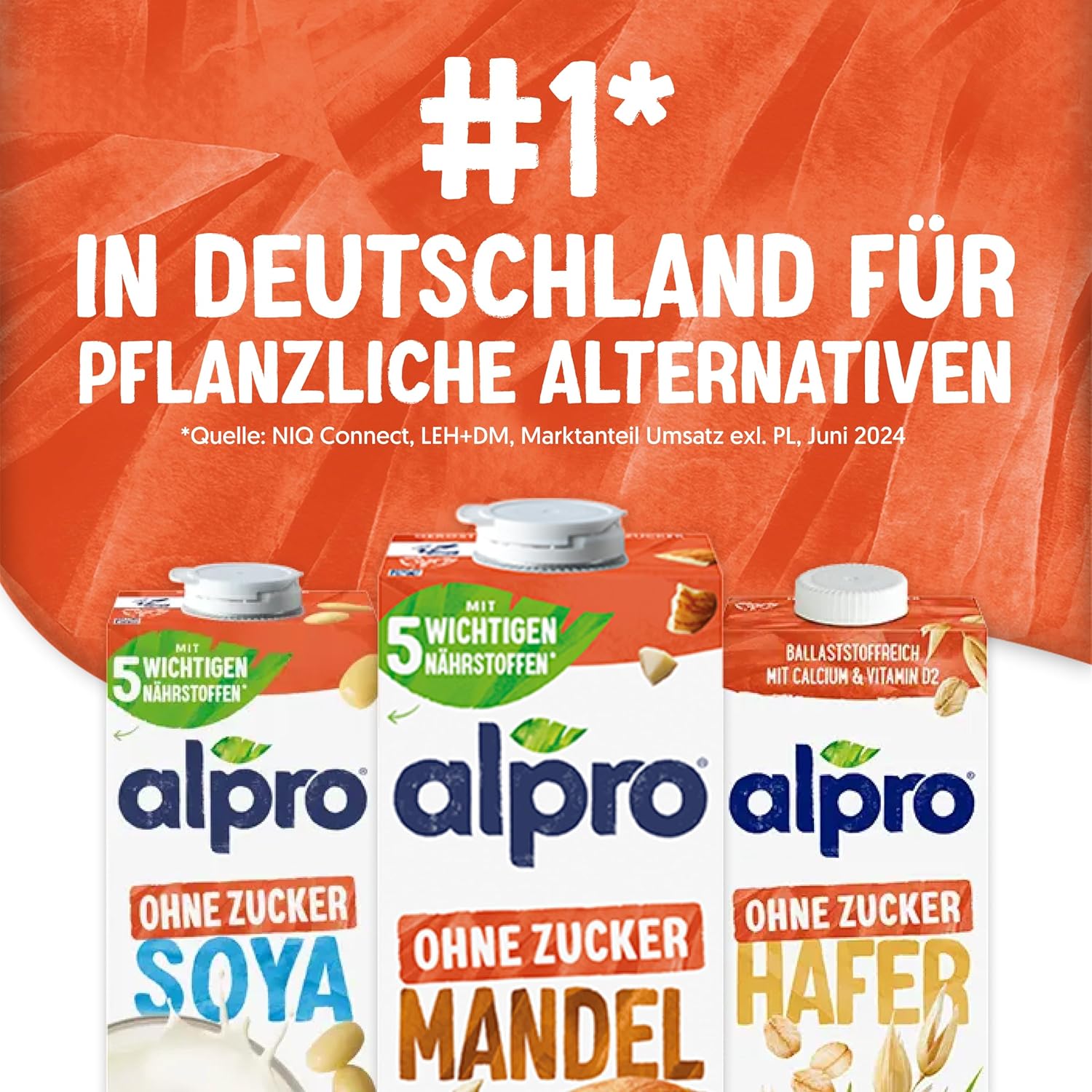 Alpro Mandeldrink bez cukru – zdroj vápníku a vitamínů
