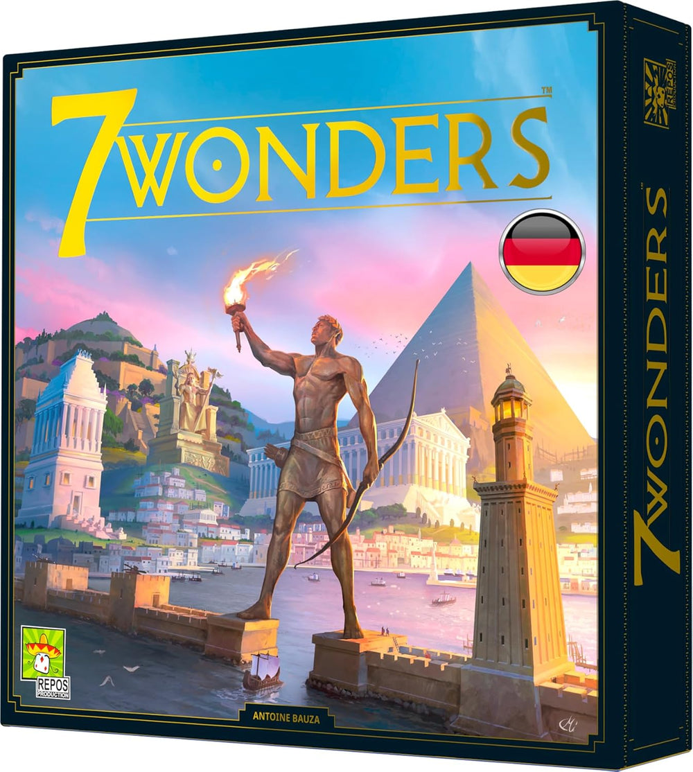 Asmodee 7 Wonders Duel, joc de bază, joc pentru cunoscători, joc de strategie, 2 jucători, vârste 10+, 30 de minute, germană