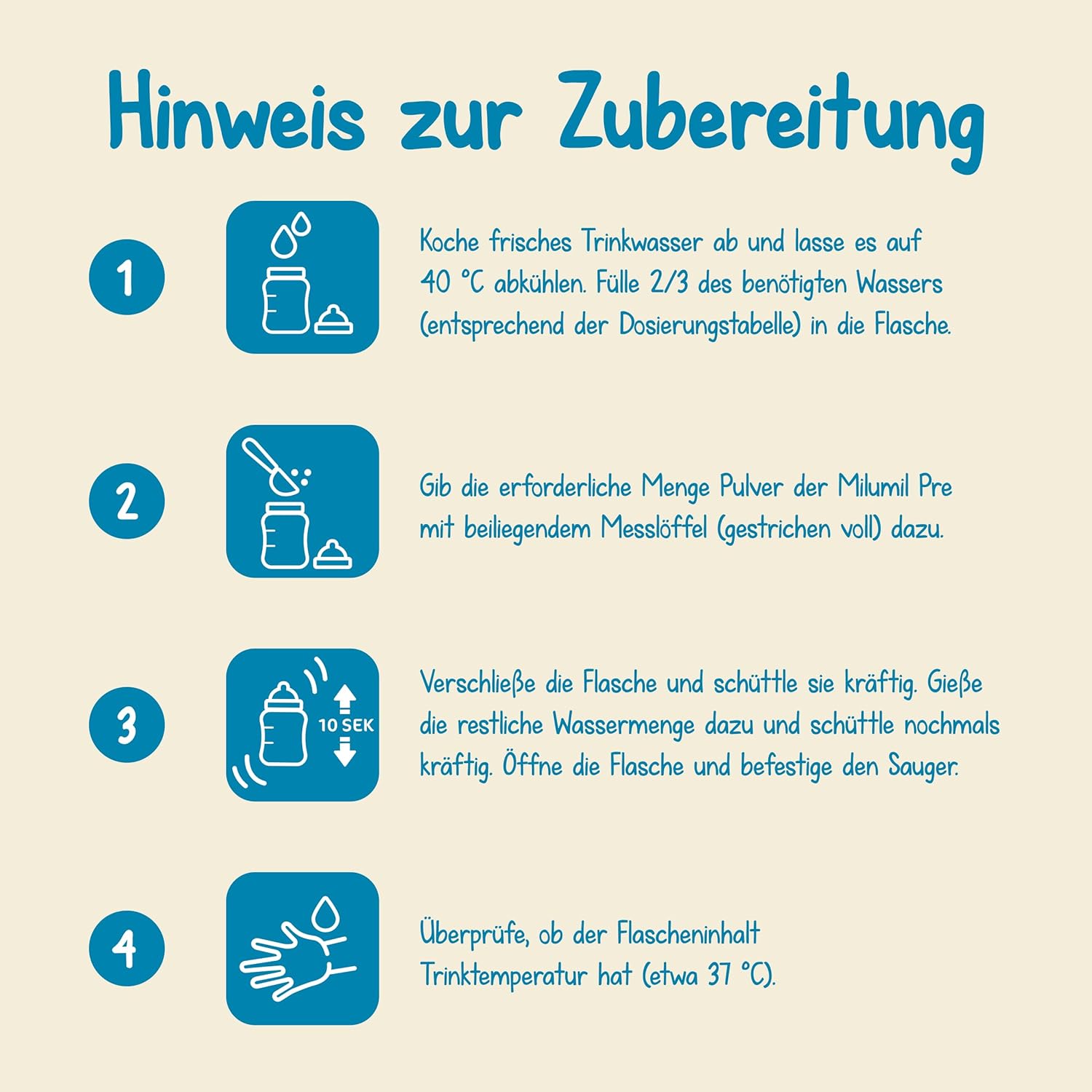 Milupa Milumil Pre, Sušené mléko pro kojence - S důležitými živinami a bez palmového oleje - 800 g Naty Shop