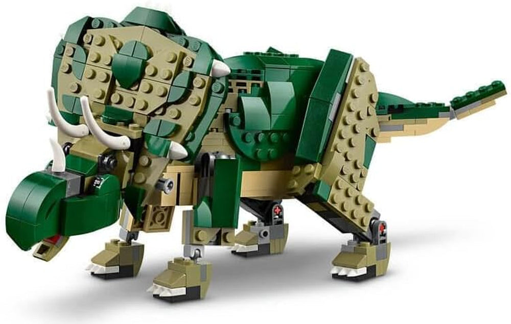 LEGO Creator T.Rex, Dino 3 v 1 Transformovatelný Triceratops nebo Pterodaktyl, Mobilní model dinosaura pro děti, Dárek pro chlapce a dívky 31151 Stavebnice Besuche den LEGO-Store