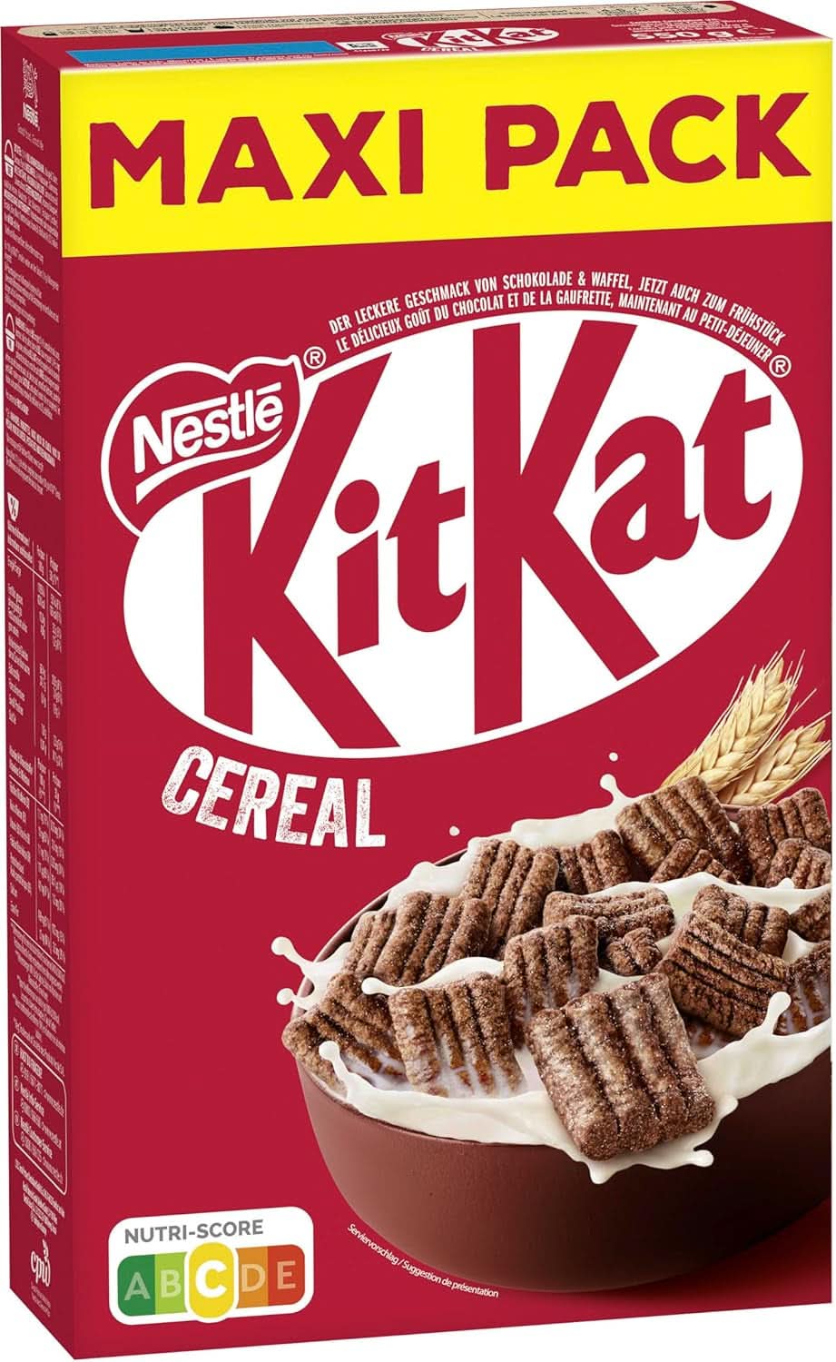 Nestlé KITKAT Cereale, cereale crocante pentru micul dejun cu napolitane Kitkat, pachet 8 x 550 grame Cereale Naty Shop