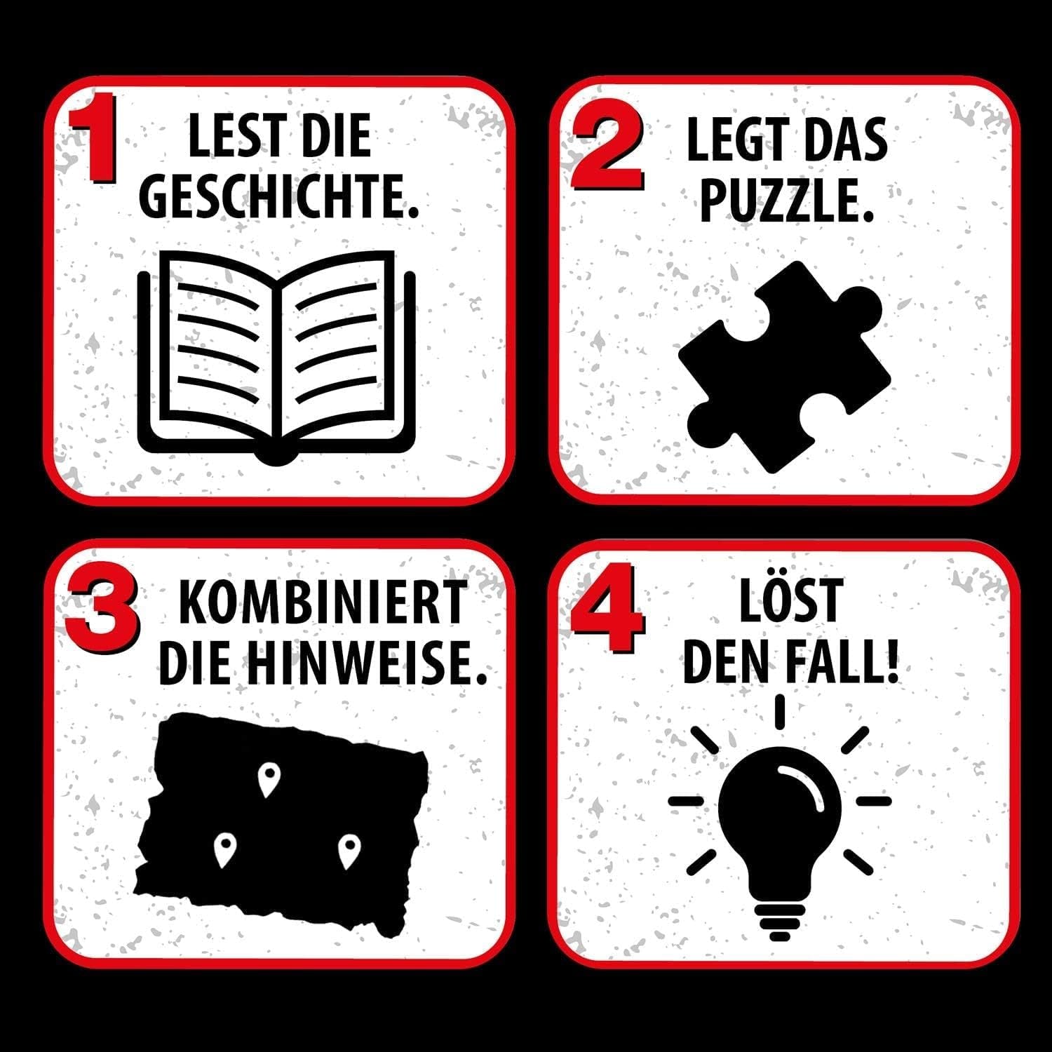 Die Drei ??? Kids - Crime puzzle - Atenție, monstru marin De la KOSMOS 680664, 150 piese, Strălucește în întuneric, Lectură, puzzle-uri, rezolvarea puzzle-urilor, puzzle detectiv pentru copii cu vârsta de peste 7 ani Puzzle Naty Shop