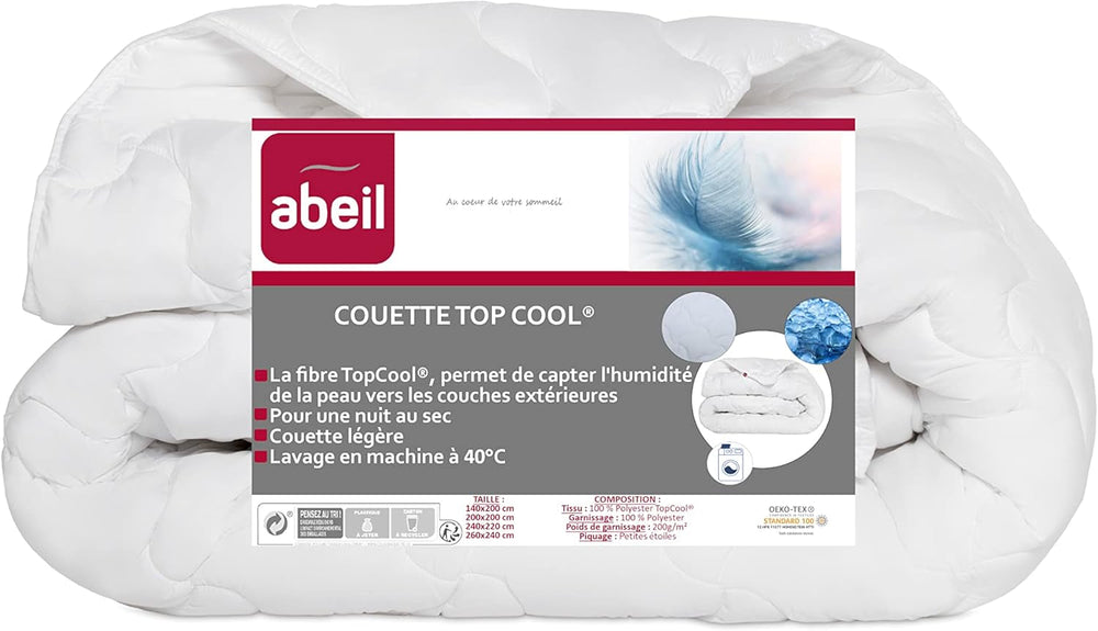 Abeil 1388 Topcool přikrývka, tenká, regulátor vlhkosti, bílá, 240 X 260 Cm Přikrývky a přikrývky Naty Shop 240X260