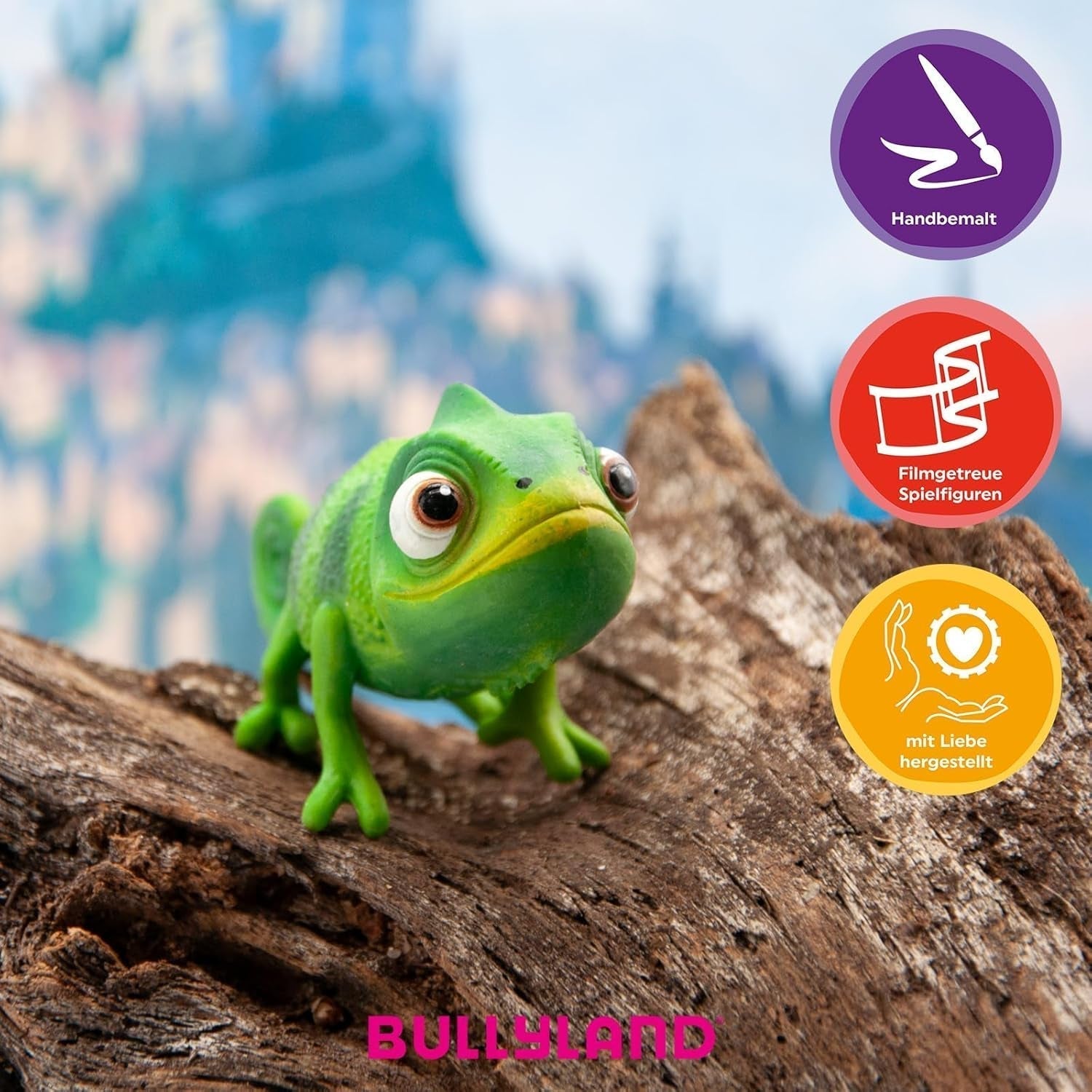 Bullyland 12422 - Figurka chameleona Pascala od Walt Disney Rapunzel "Newly Reconfigured", cca. 6 cm, věrné do detailů, ideální jako malý dárek pro děti od 3 let Akční figurky Naty Shop