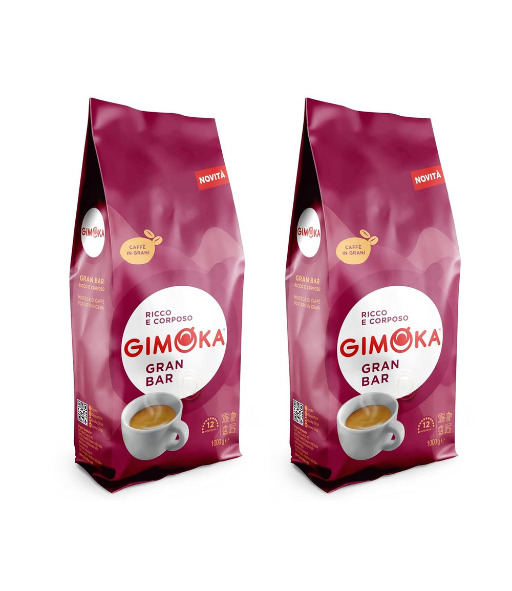 Gimoka - Cafea boabe, 1 Kg Cafea Naty Shop 2 x 1 Kg Gran Bar