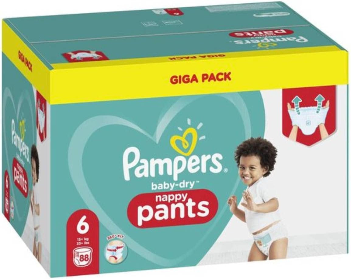 Plenky Pampers 81657566 Baby-Dry Pants, bílé