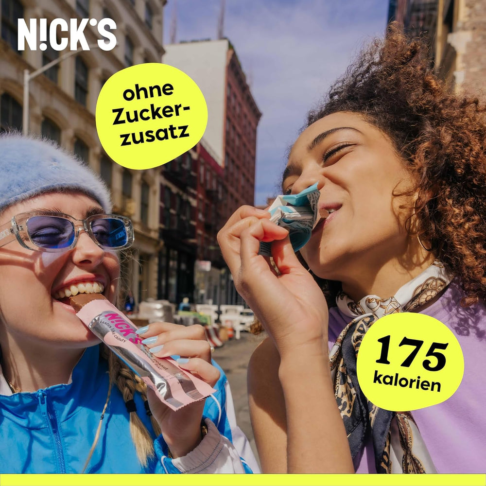 NICKS Keto kokosové tyčinky, čokoládové kokosové svačiny, 175 kalorií, 2 čisté sacharidy, bez přidaného cukru, bezlepkové, nízkosacharidové sladkosti (15 x 40 g)