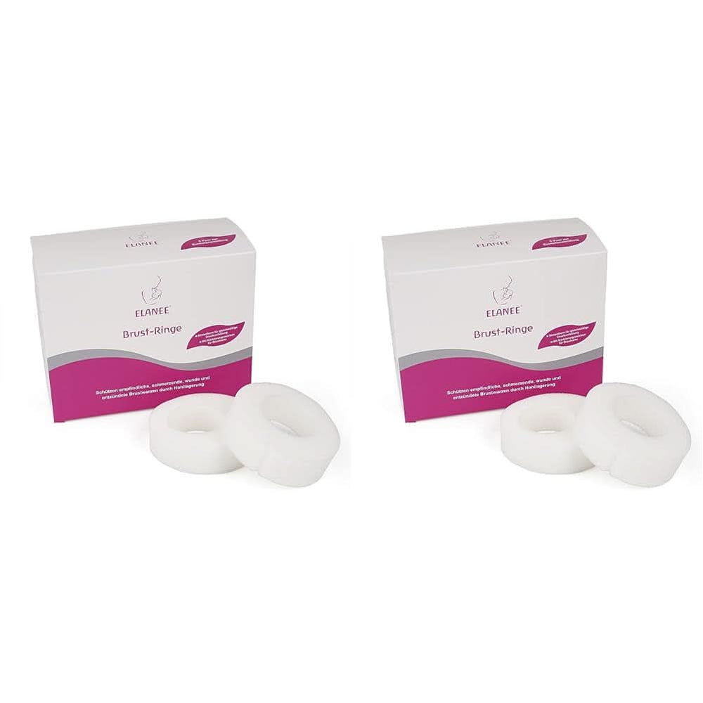 ELANEE Brust-Ringe, Schutz Der Brustwarze Bh-Kontakt Durch Hohllagerung, Ideal Bei Wunden, Entzündeten Brustwarzen Durch Stillen, 10 Stück (222-00) Příslušenství Jídlo a kojení Bebe Naty Shop 10 kusů (2 balení)