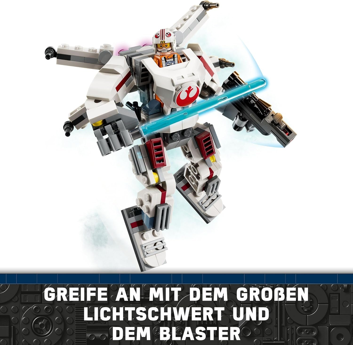 LEGO Star Wars X-Wing Mech Luka Skywalkera, sběratelské kostky, akční dobrodružství, nápad na dárek pro kreativní chlapce a dívky ve věku 6+ 75390 Stavebnice Besuche den LEGO-Store