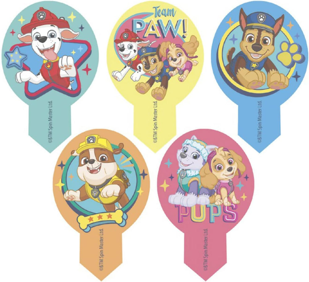 Dekora, Dekorapin Paw Patrol Jedlé ozdoby na dort, 20 jedlých papírových oplatek - 6,5 X 4 cm Naty Shop