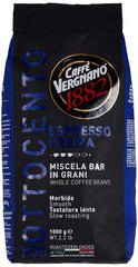 Vergnano Crema 800, Espresso ganze Bohne, zart und vollmundig, 1000 g