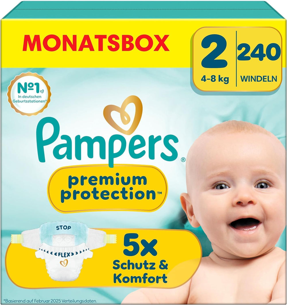 Pampers Premium Protection, velikost 5, 152 plen, 11kg-16kg, naše #1 ochrana proti pokožce a protečení