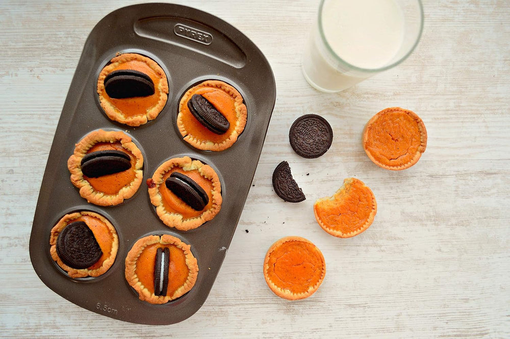 Pyrex BANDEJA 6 MAGDALENAS ASYMETRIA PX Muffinförmchen, Metall, Bunt, 6 Magdalena Formy a plechy na pečení Naty Shop