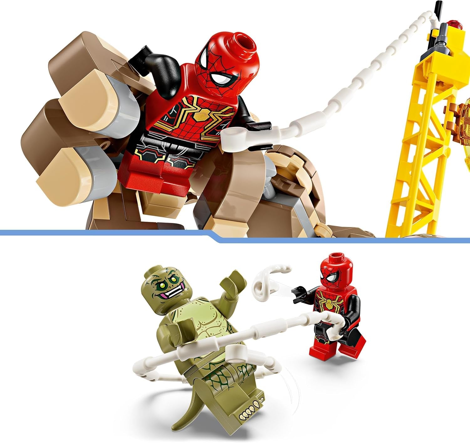 LEGO Marvel Spider-Man vs. Hračka Sandman: Showdown Superhrdina s figurkami včetně ještěrky a elektro Hračka na hraní rolí Dárek pro akční nadšence pro chlapce a dívky 76280 Stavebnice Besuche den LEGO-Store