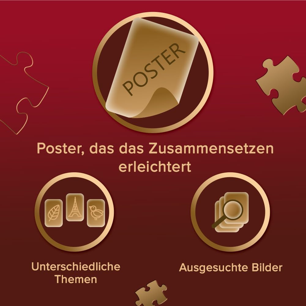 Trefl Premium plus Quality - Puzzle Tea Time: Houses Stoney Lane - 1000 elemente, Serie de imagini nostalgice pictate, Potrivirea ideală a pieselor, Pentru adulți și copii de la 12 ani Puzzle Naty Shop