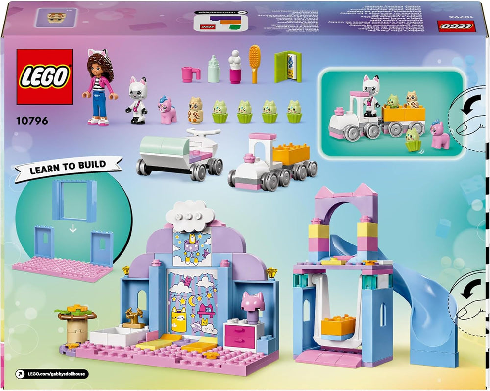 LEGO 4+ Gabby's domeček pro panenky Gabby's Little Kitty Ears Hrací zvířátka Dětská hračka se skluzavkou a figurkami Dárek pro dívky a chlapce Kreativní hračka na hraní 10796 Stavebnice Beuche den LEGO-Store