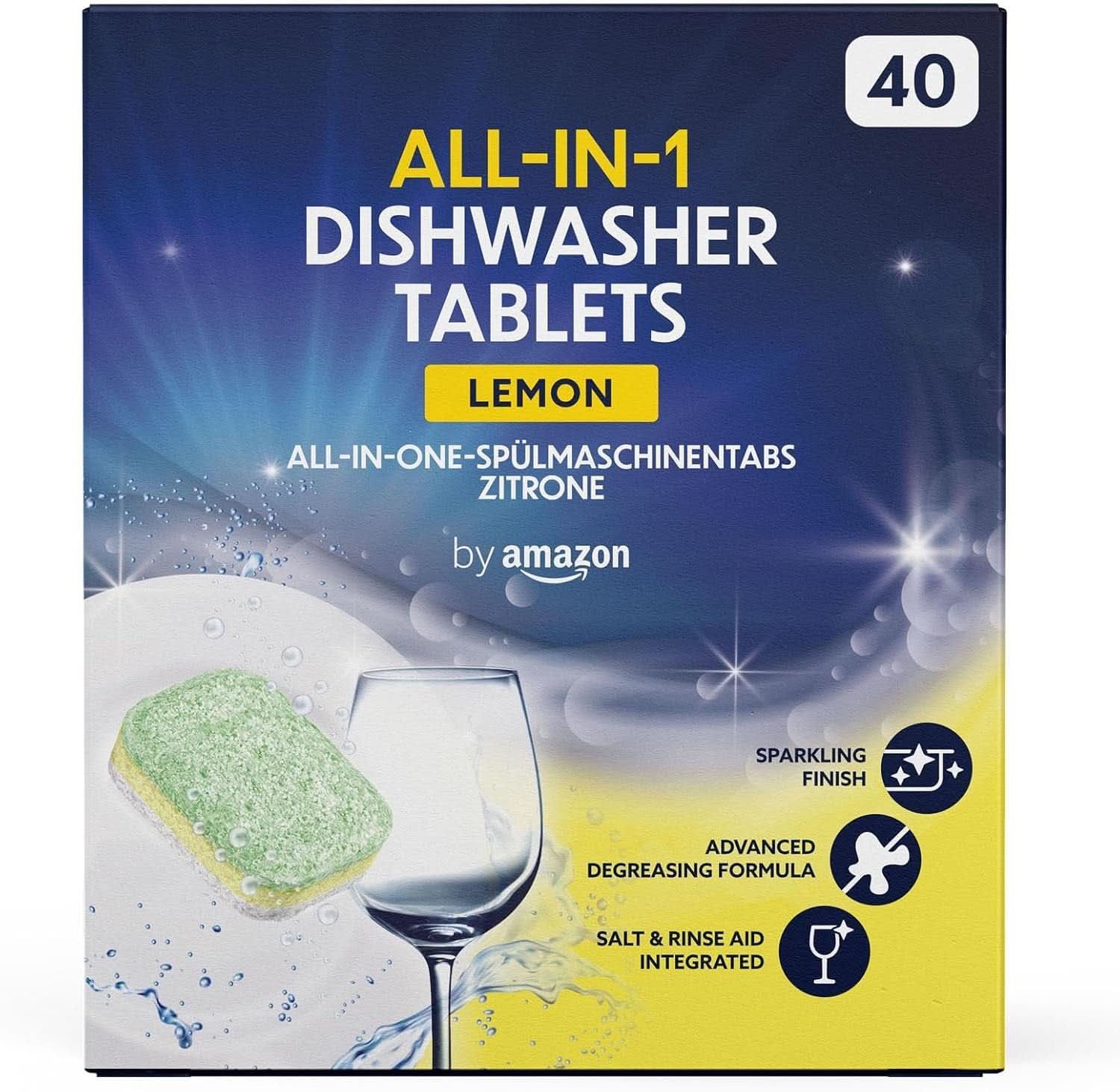 Tablety do myčky All-In-One, citron, 40 tablet Naty Shop Kitchen Detergents