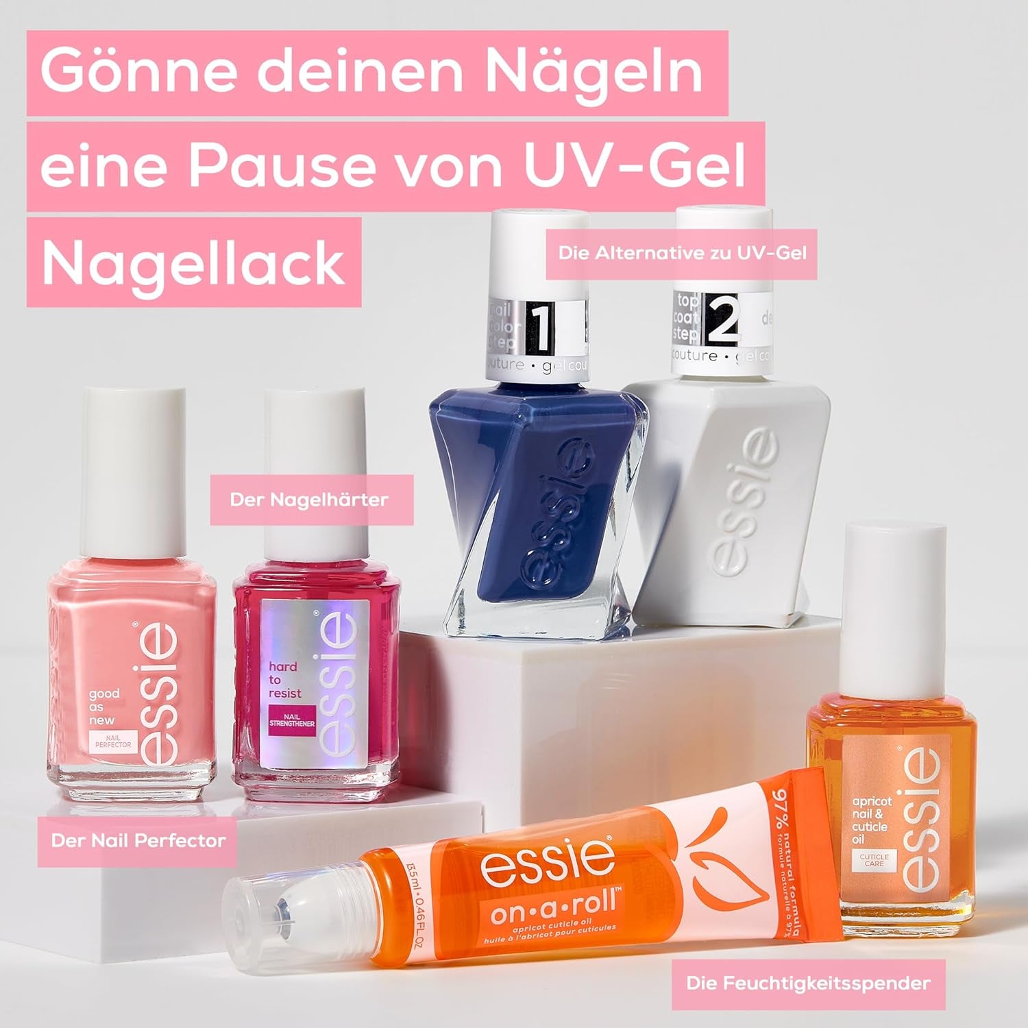 Essie Nail Rescue Kit: Meruňkový vonný olej na nehty a kůžičku + To the Rescue Repair Lak na nehty