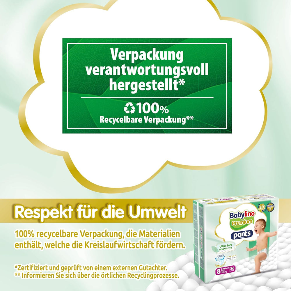 Prémiové kalhoty velikosti 8 s ultra měkkým filtrem, XXL (20+ kg), 26 kusů