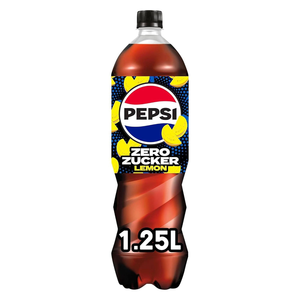 Pepsi Zero Sugar Lemon, nealkoholický nápoj Pepsi bez cukru s příchutí citronu, sada 6 x 1,25 litru Naty Shop