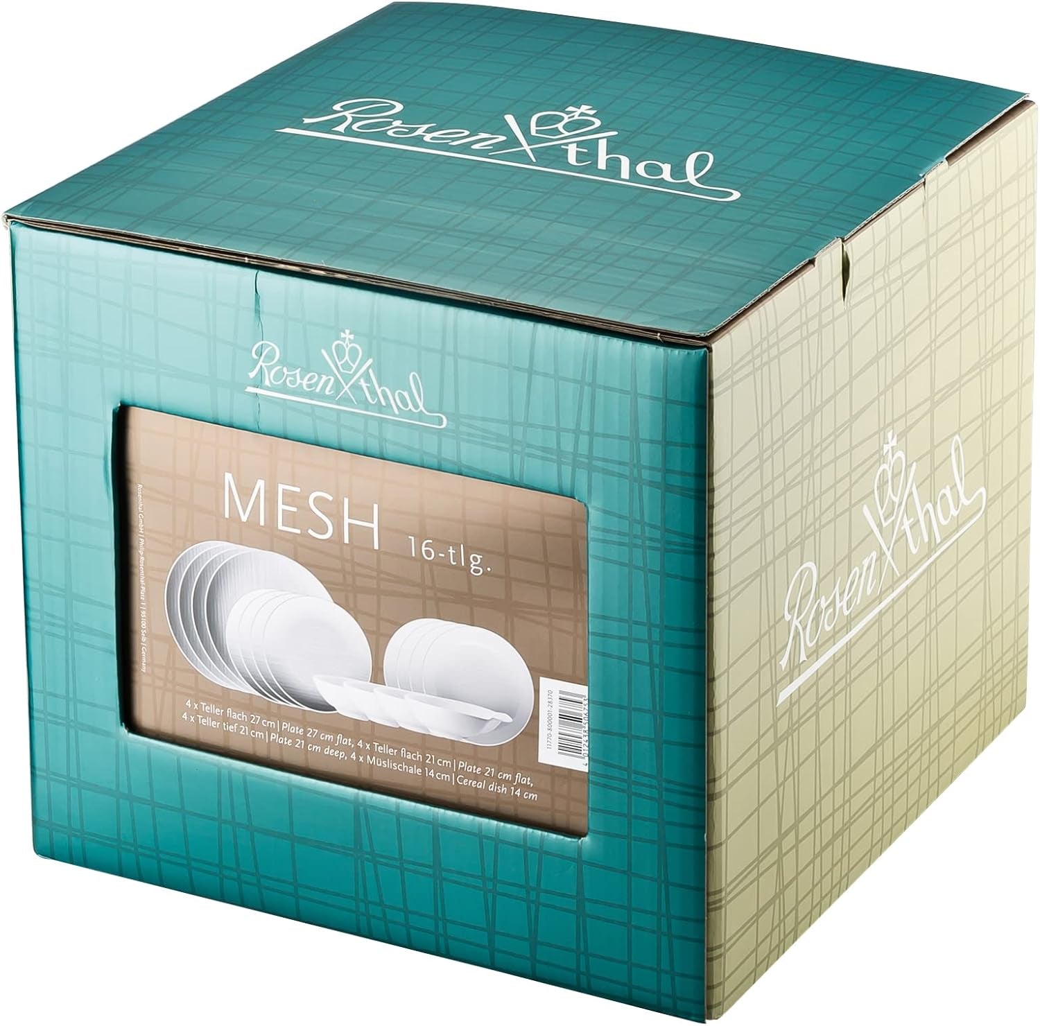 Mesh Weiß Set 16-Tlg. / Müslischale Seturi vesela masa Naty Shop