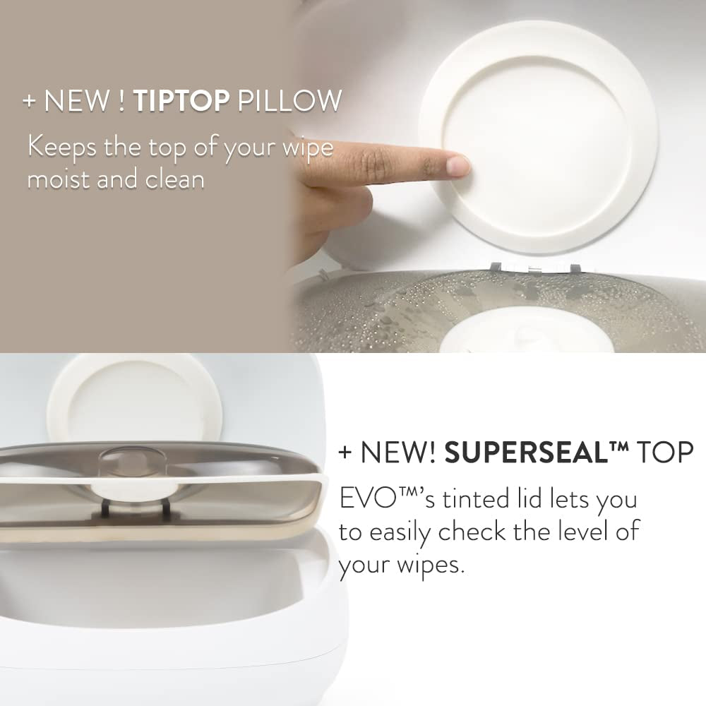 Prince Lionheart EVO ohřívač utěrek pro dětské jednorázové vlhčené ubrousky s hřejivým nočním světlem Ever-Fresh (EU adaptéry) 1 kus (1 balení)