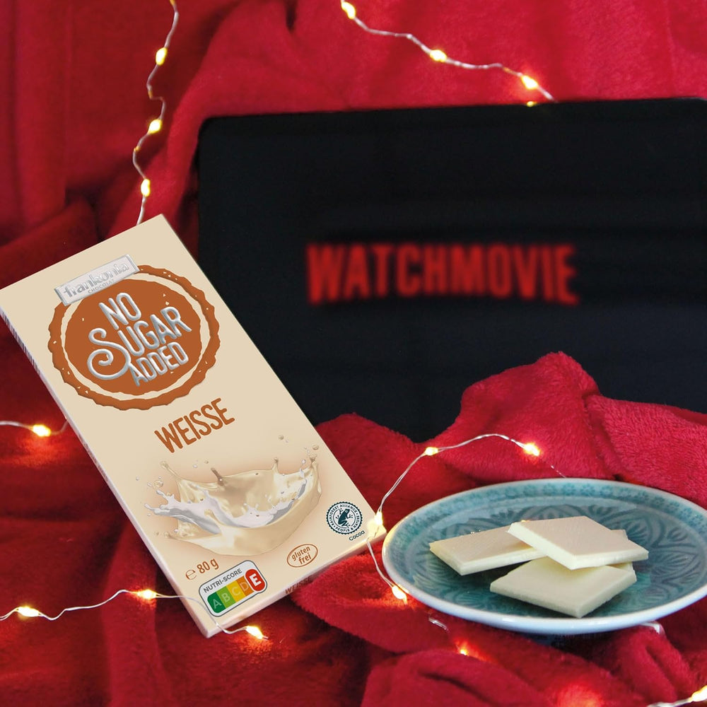 frankonia ČOKOLÁDA BEZ PŘIDANÉHO CUKRU Bílá čokoláda bezlepková, 80 g