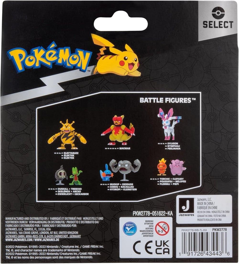 Pokemon PKW2778 Select 3-Pack s Pichu a Pikachu a 7,6 cm Raichu Battle Figures Evolution Multipack Styl 2 akční figurky Naty Shop