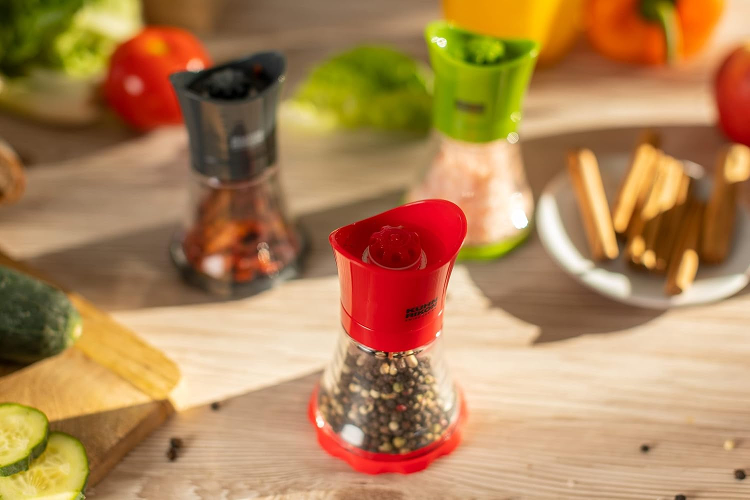 KUHN RIKON mlýnek na koření Mini (zelený), plastový, 12 X 12 X 8 cm Mlýnky a kráječe Naty Shop