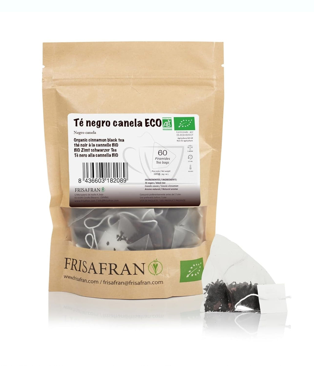 FRISAFRAN | Ceai verde organic Mint Gunpowder în piramide 30 unități | 60G | Antioxidant | Ceai verde japonez | Digestiv | Băutură răcoritoare | Infuzie de mentă | Ceai pur | Frunze de mentă | Cald-rece