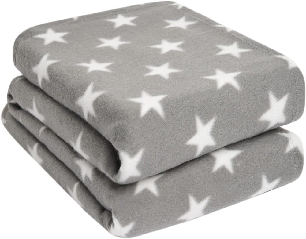 DREAMSCENE pătură confortabilă pătură pufoasă pătură fleece - living pătură cald iarna moale, canapea pătură, pătură canapea, pătură cuddly copii, living & pături cuddly 120X150Cm, canapea arunca pătură gri stele Paturi si Cuverturi Besuche den DREAMSCENE-Store Stele gri și albe 150 X 200Cm