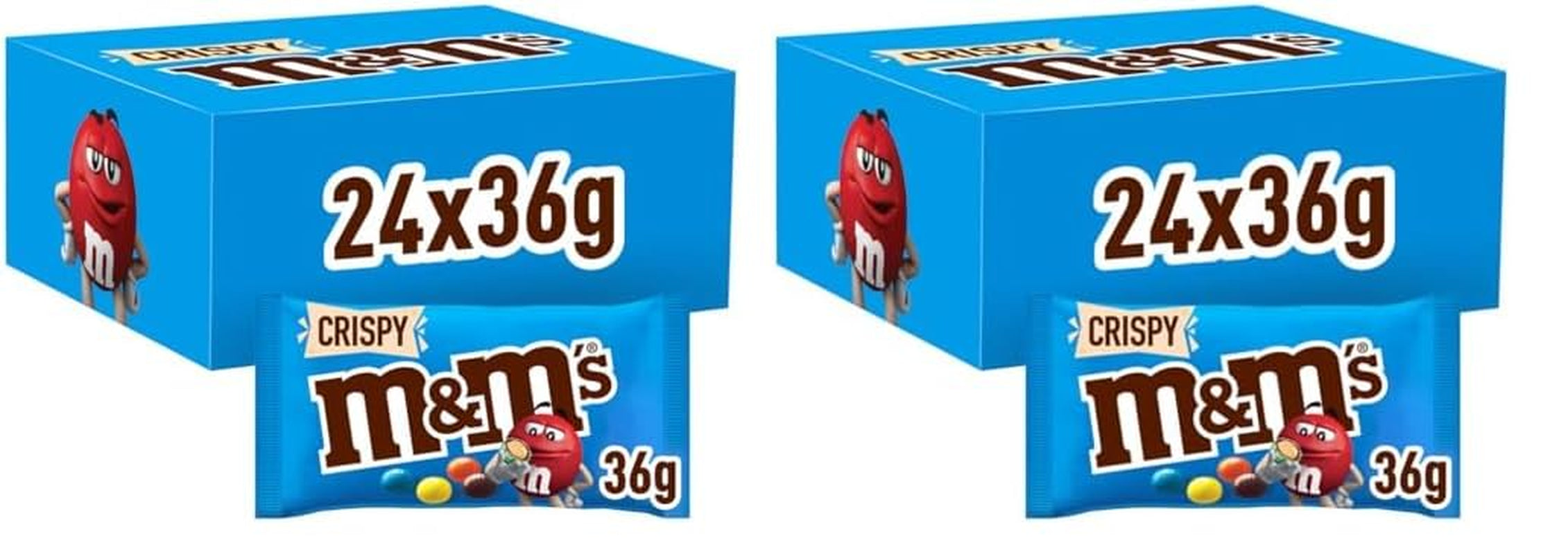 M&M's Arašídové čokoládové hromadné balení 24 x 45 g Čokoláda Čokoláda s arašídovou příchutí Čokoláda (1080 g) Ideální jako pamlsek na téma fotbal