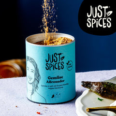 Just Spices Gemüse Allrounder I Jedes Gemüse von Aubergine bis Cuketa lecker würzen I Gewürzdose, 75 g
